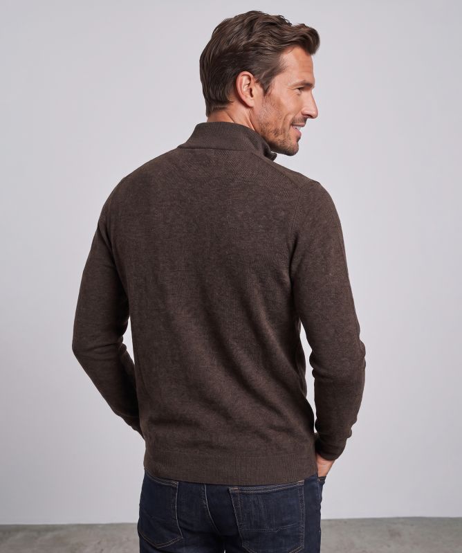 Profuomo Quarter Zip Knit Jumper