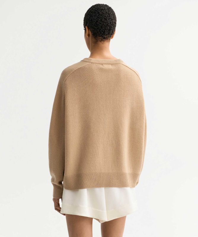 Soft Goat Boyfriend Crewneck Cashmere Jumper