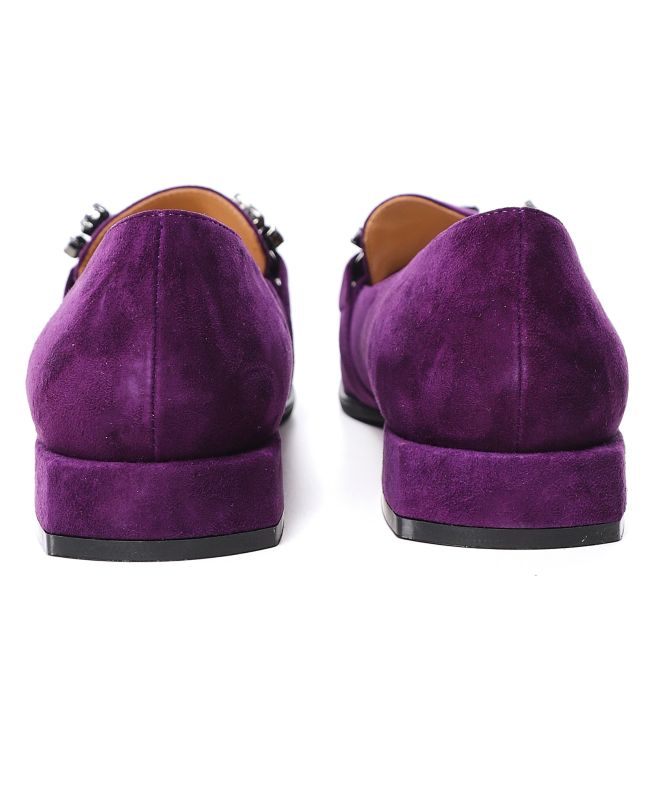 Alma en Pena Suede Jewel Loafers Jules B