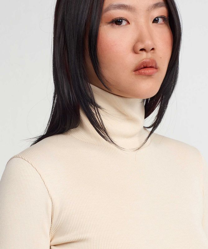 NU London Ribbed Polo Top