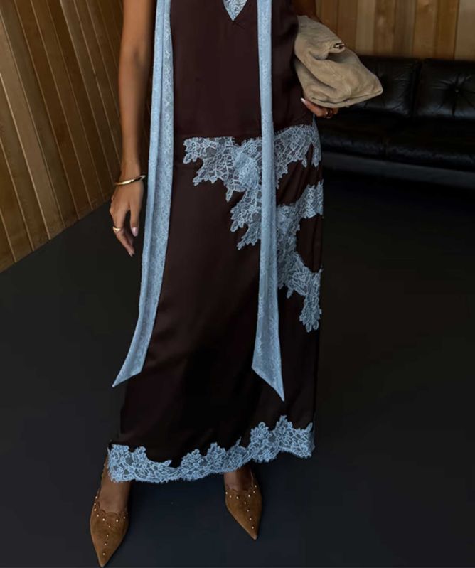 chinese dress ladies Women's Chocolate Lily Skirt in Brown - Size 22 main image 1