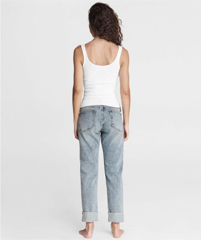 rag & bone Dre Low-Rise Acid Wash Boyfriend Jeans