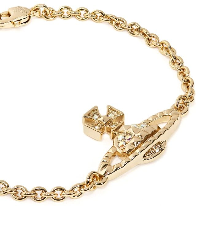 【VIVIENNE WESTWOOD】Hermine Bas Relief Bracelet Gold Vivienne_Westwood_Man.