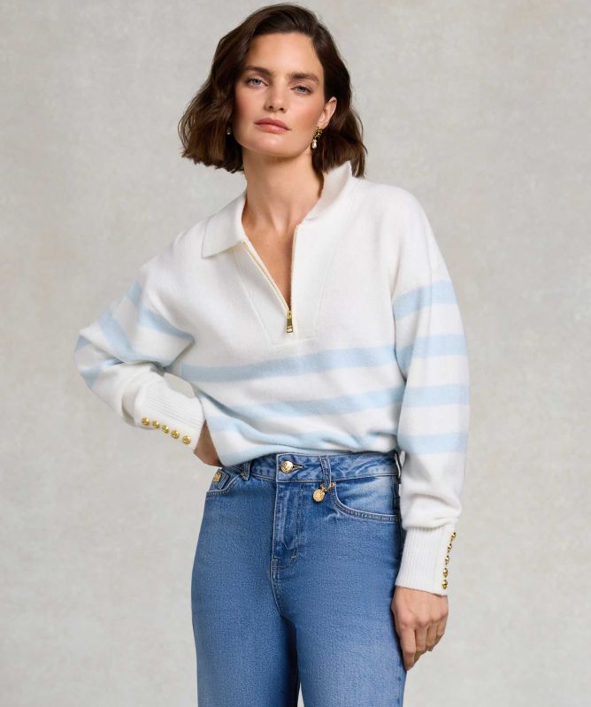 Holland Cooper Lydia Quarter Zip Knit