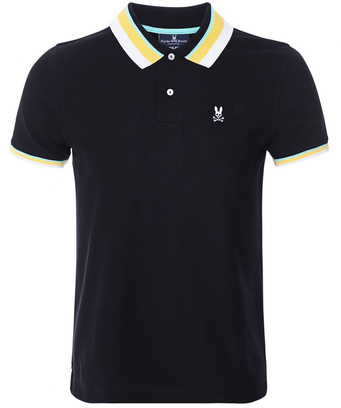 Psycho Bunny Neon Tipped Oliver Polo Shirt