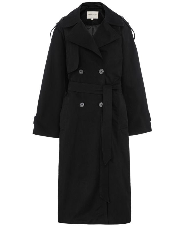 Nobody's Child Double-Breasted Ericana Trench Coat