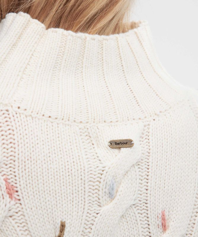 Barbour Fleur Cable-Knit Jumper
