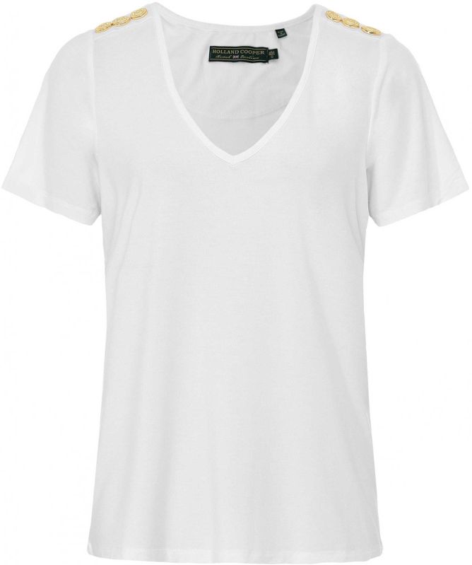 Holland Cooper Relax Fit V-Neck T-Shirt