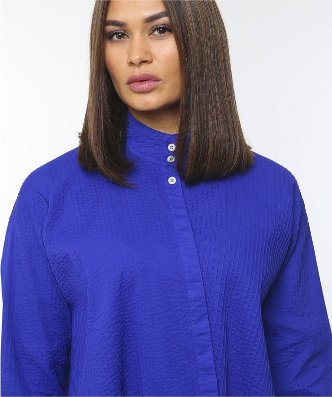 Yaccomaricard Asymmetric Pintuck Shirt