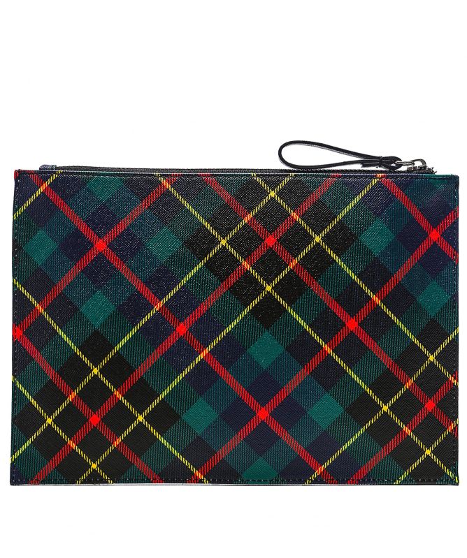 Vivienne Westwood Derby Tartan Coated Canvas Pouch | Jules B