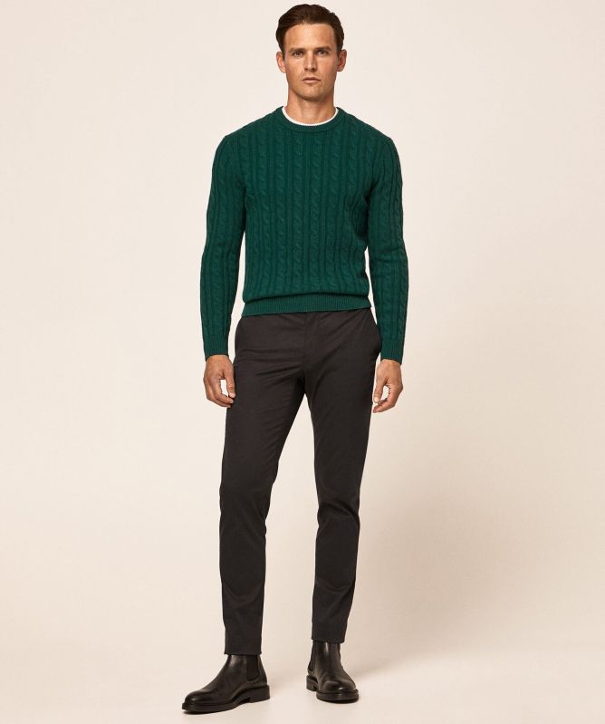 Hackett Cashmere Mix Cable Jumper