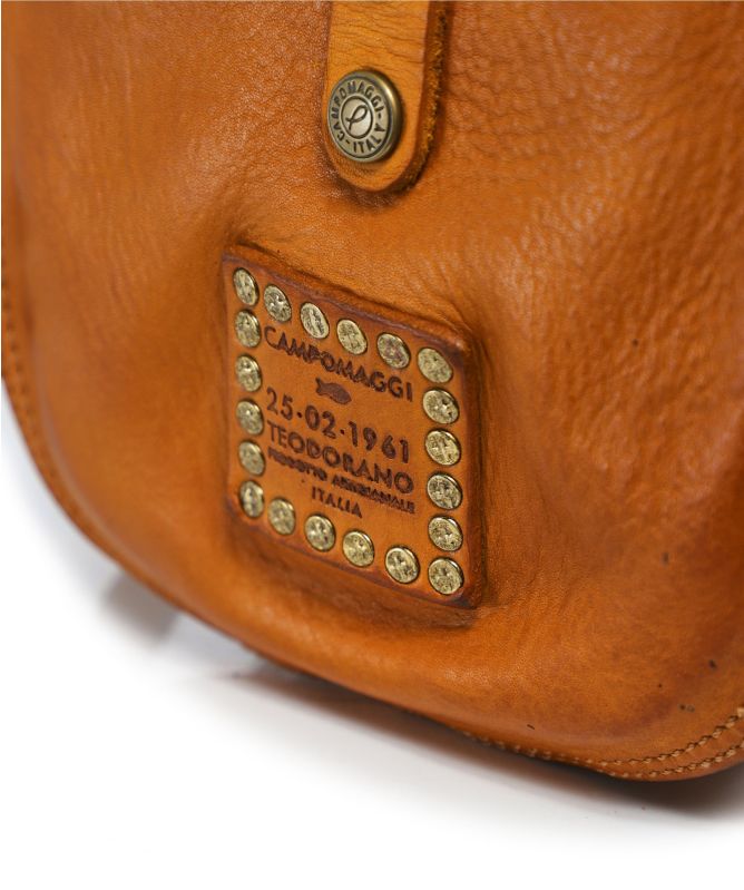 Campomaggi Small Studded Leather Shoulder Bag