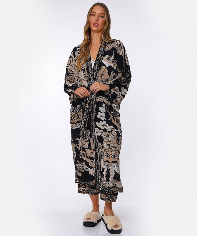 One Hundred Stars Giant Willow Long Kimono