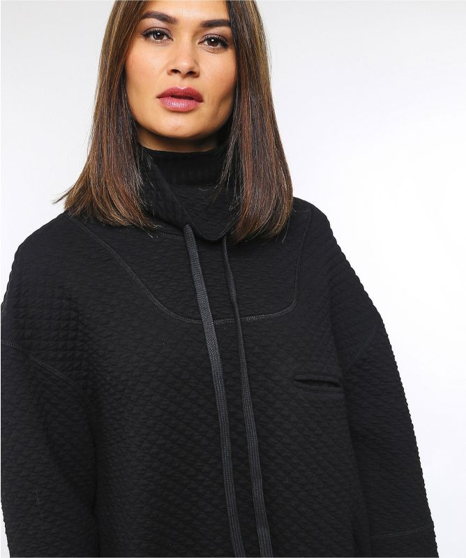 NU London Oversized Quilted Pullover