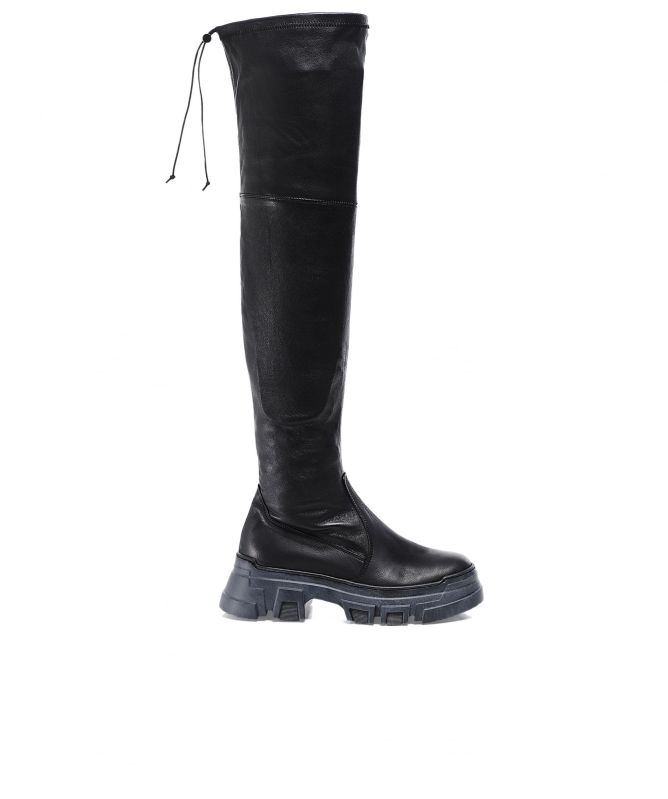 Lofina Leather Over The Knee Boots