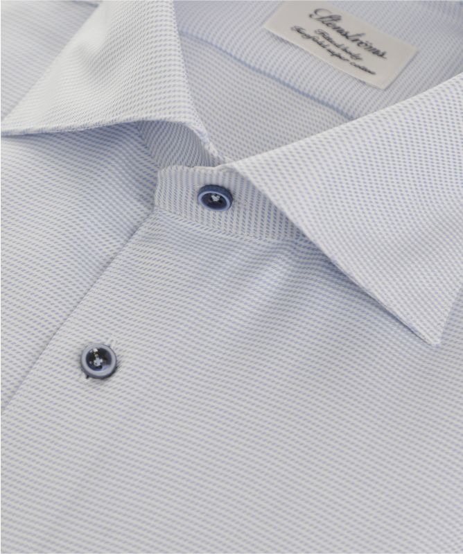 Stenstroms Fitted Body Micro Pattern Shirt