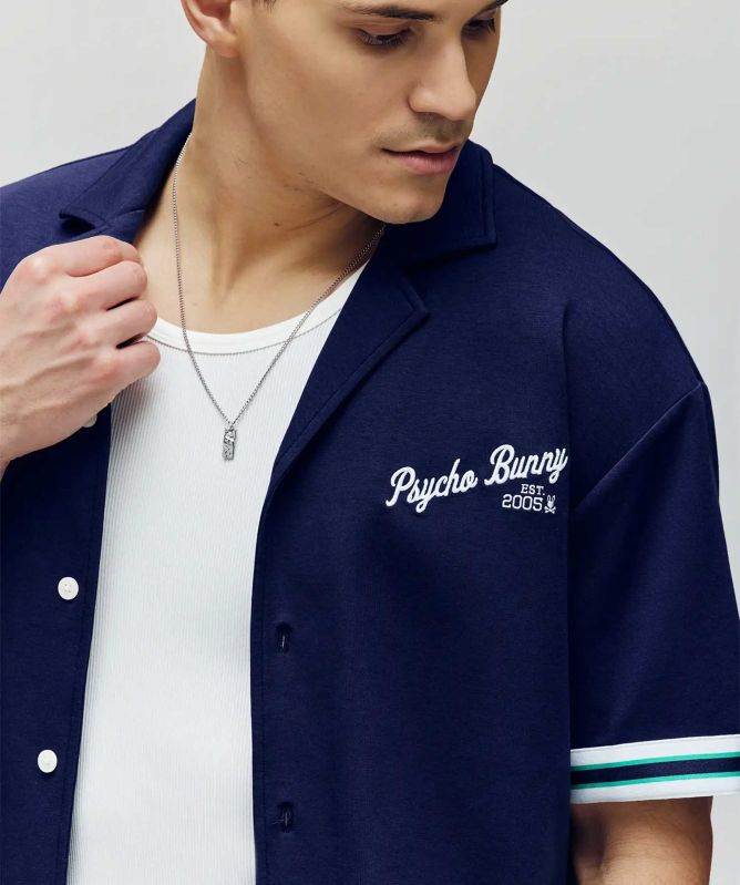 Psycho Bunny Basil Camp Collar Shirt