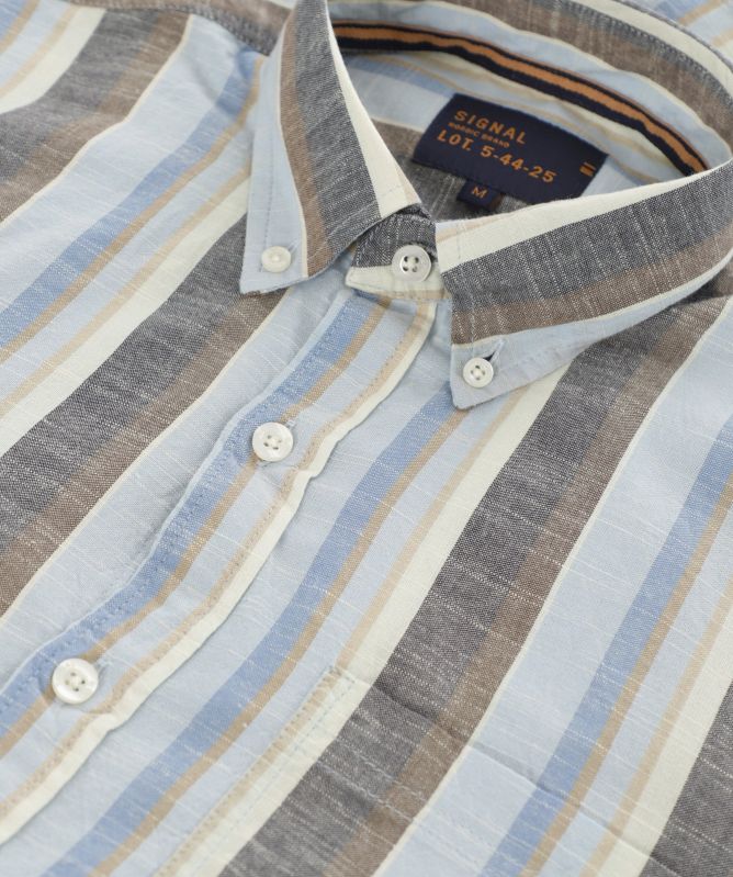 Signal Long Sleeve Stripe Shirt