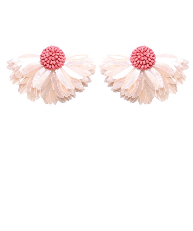 Olivia Dar Marigold Half Daisy Earrings