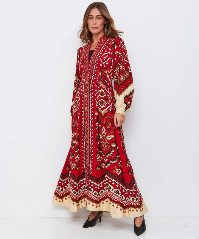 FARM Rio | Pineapple Ikat Maxi Dress