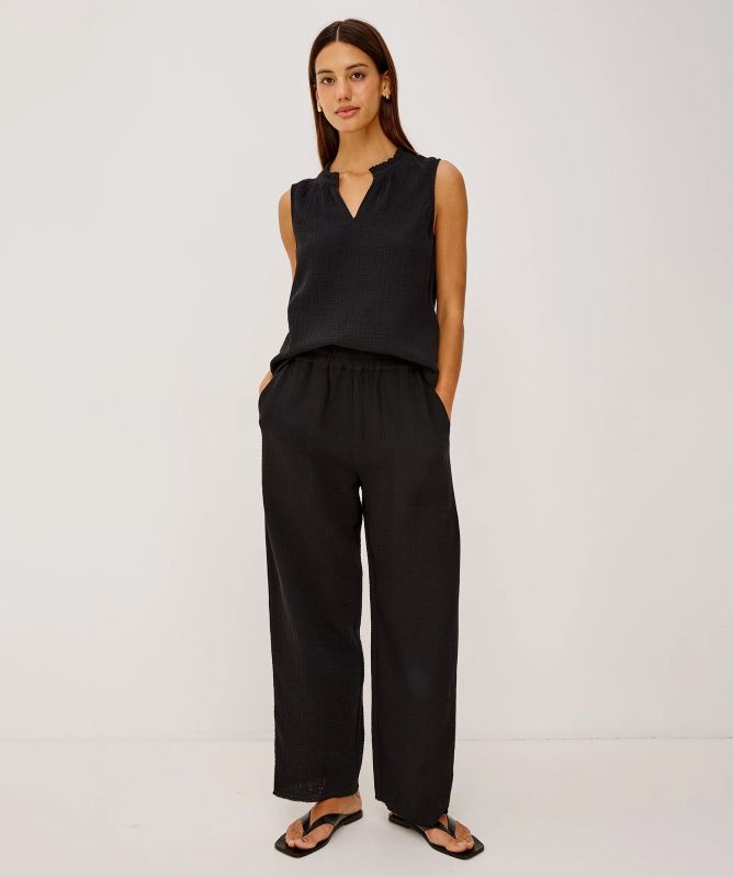 Rails Leon Double Gauze Crop Trousers