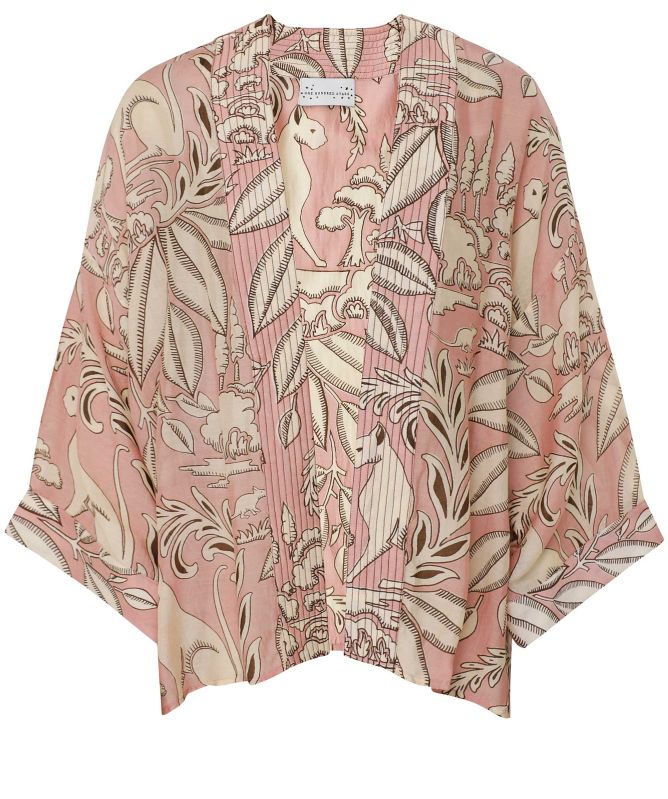 One Hundred Stars Sphinx Pink Kimono