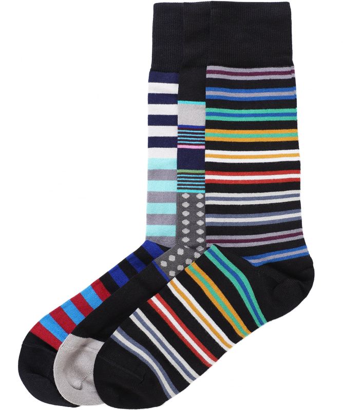 Paul Smith Striped Socks Three Pack
