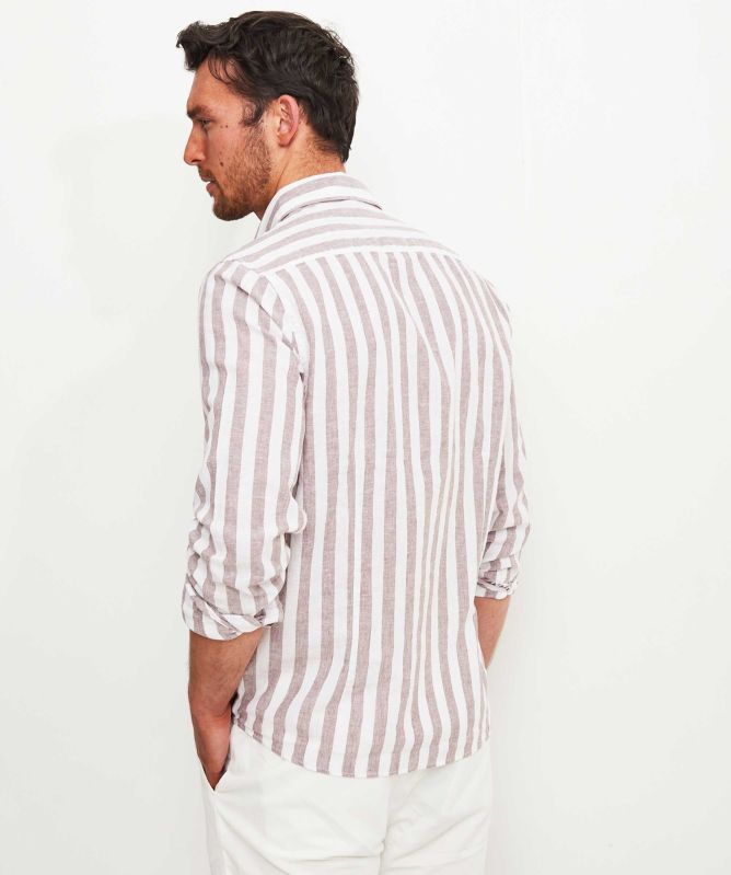 シャツ/ブラウス(長袖/七分) PHEENY - pheeny Cotton linen stripe shirt Amazon.com: Z SUPPLY Women's Perfect Linen Stripe Top, Linen