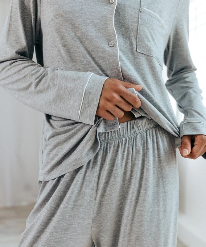 Chelsea Peers Modal Long Button Up Pyjamas