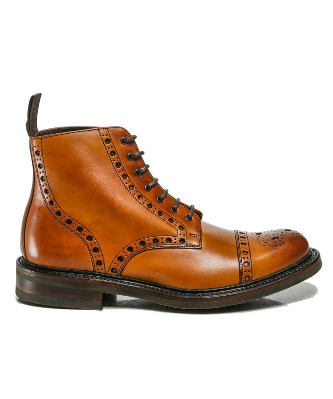 loake tan brogue boots