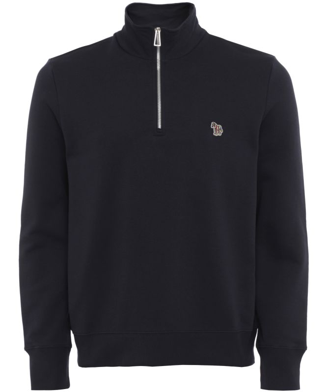 Paul Smith Zebra Logo Quarter Zip Sweatshirt