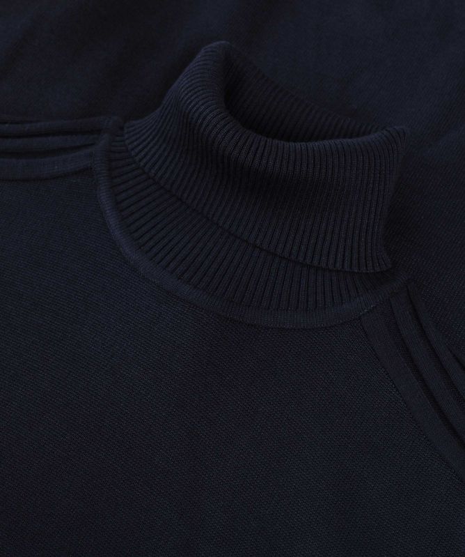 Seinse Rib Sleeve Roll Neck Jumper