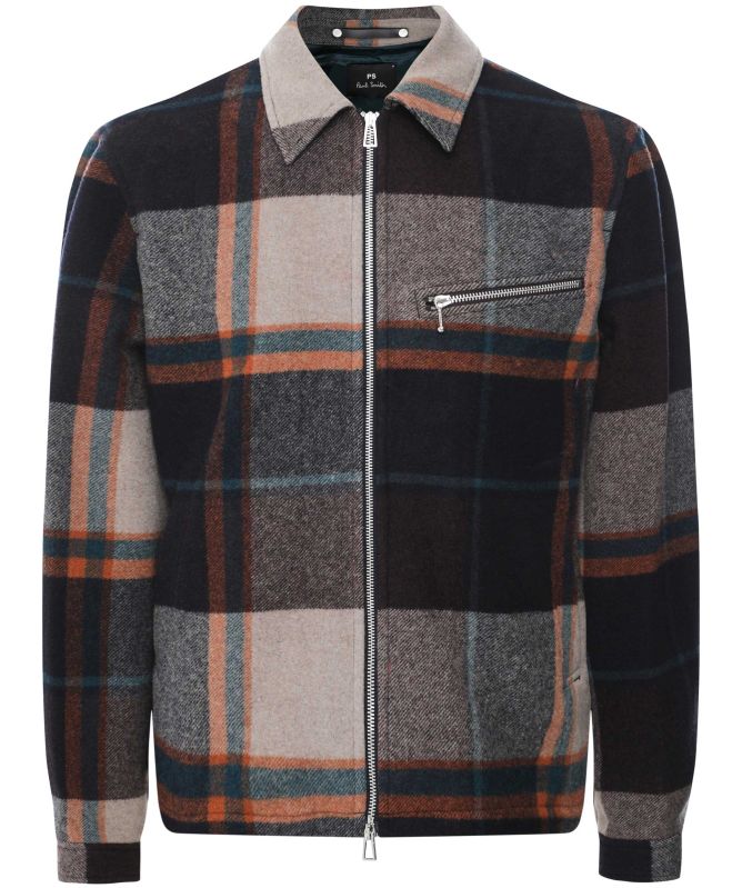Paul Smith Wool Check Harrington Jacket