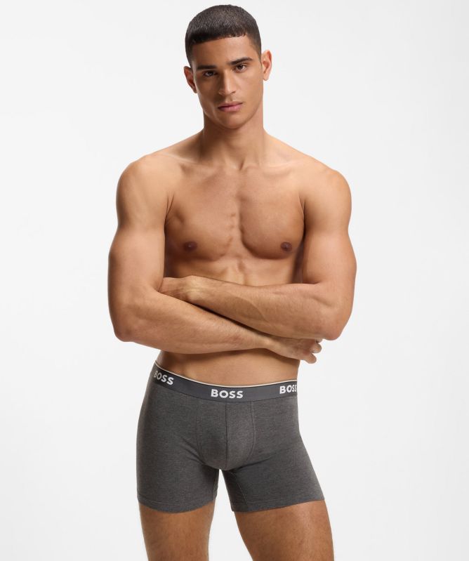 BOSS Cotton Boxer Trunks Three Pack