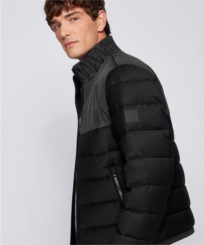 BOSS Virgin Wool Quilted Cink Jacket
