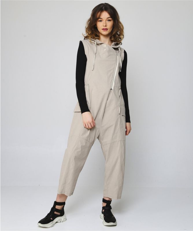 Lurdes Bergada Hooded Zip Jumpsuit