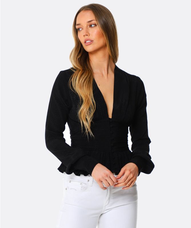 ROTATE Tracy V-Neck Top
