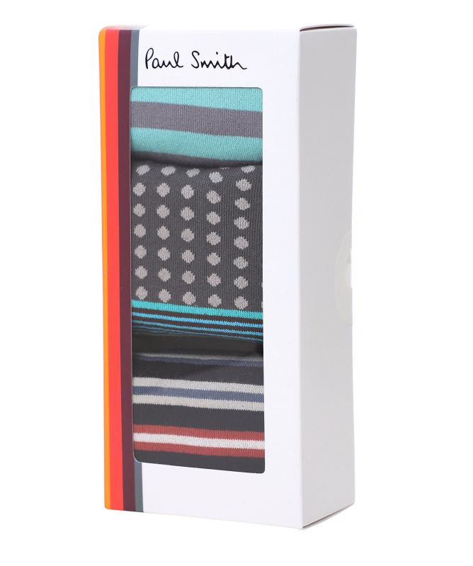Paul Smith Striped Socks Three Pack