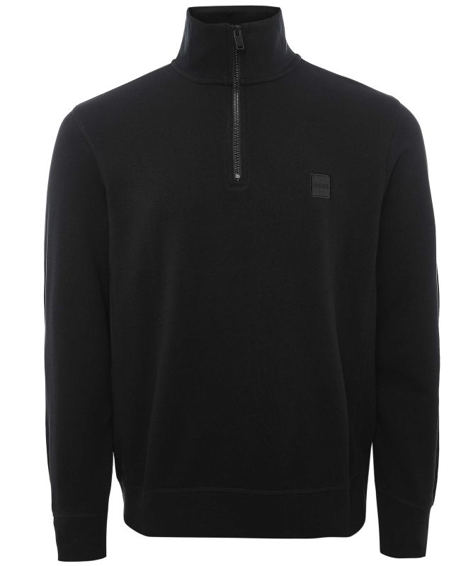 BOSS Cotton Half-Zip Zetrust Sweatshirt