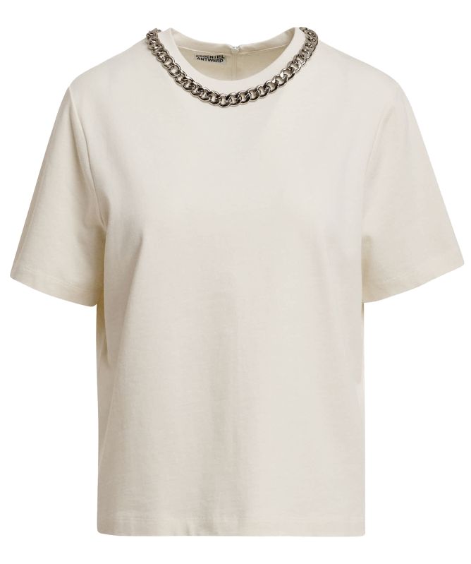 Essentiel Antwerp Klaim Chain-Embellished T-Shirt