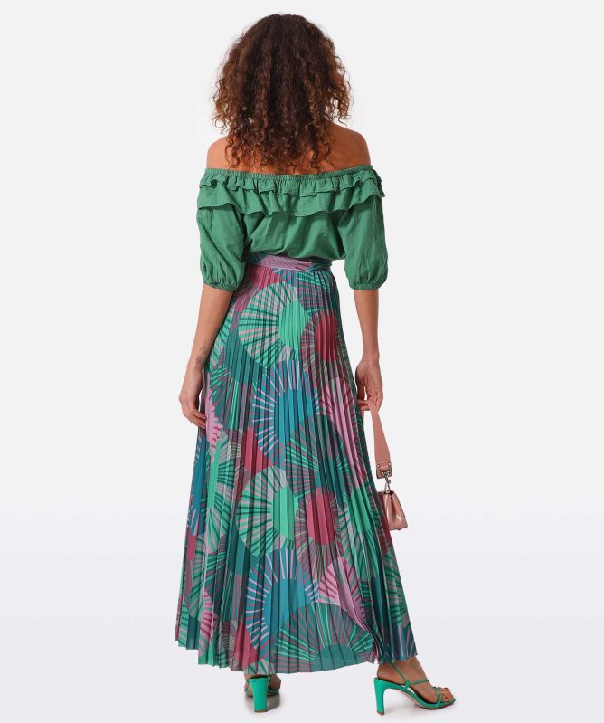 Jupe BCBG MAX AZRIA Bright Lime Texturée – Taille XS, Neuve Avec étiquettes