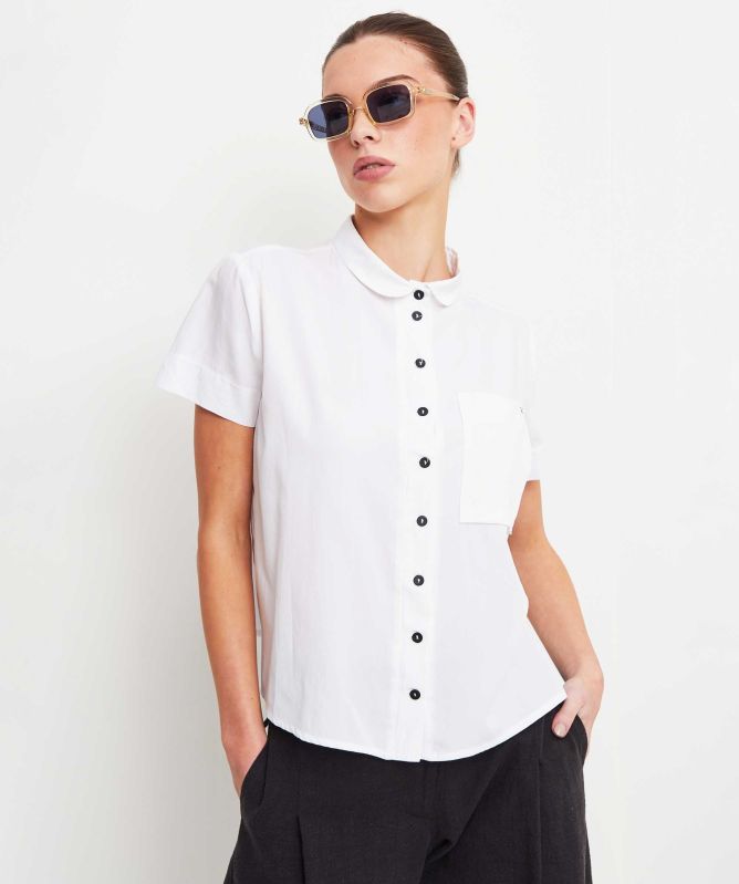 Lurdes Bergada Short Sleeved Stitch Shirt
