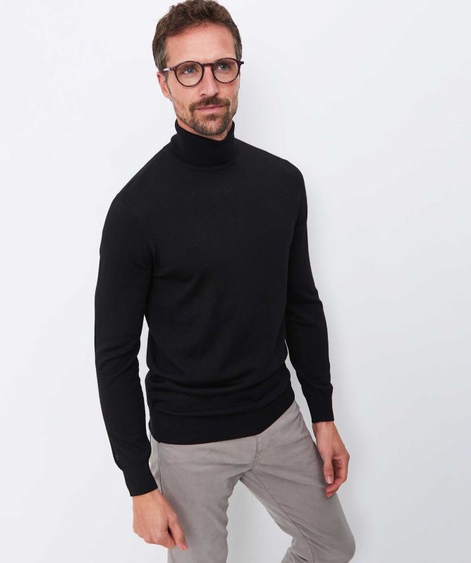 Thomas Maine Merino Roll Neck Jumper