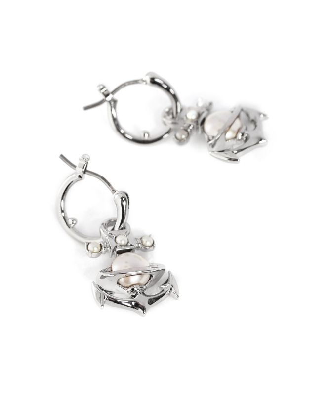 Vivienne Westwood Silver Marialena Hoop Earrings | Jules B