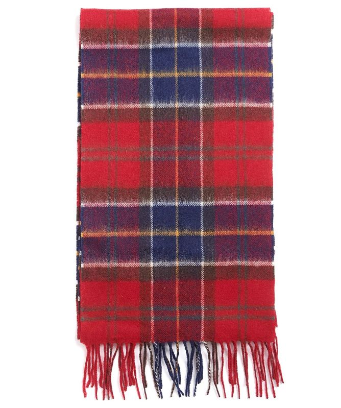 Barbour Wool Cashmere Tartan Scarf