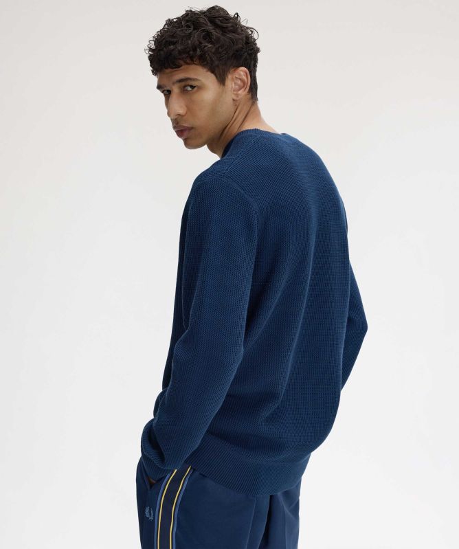 Fred Perry Textured Crew Jumper
