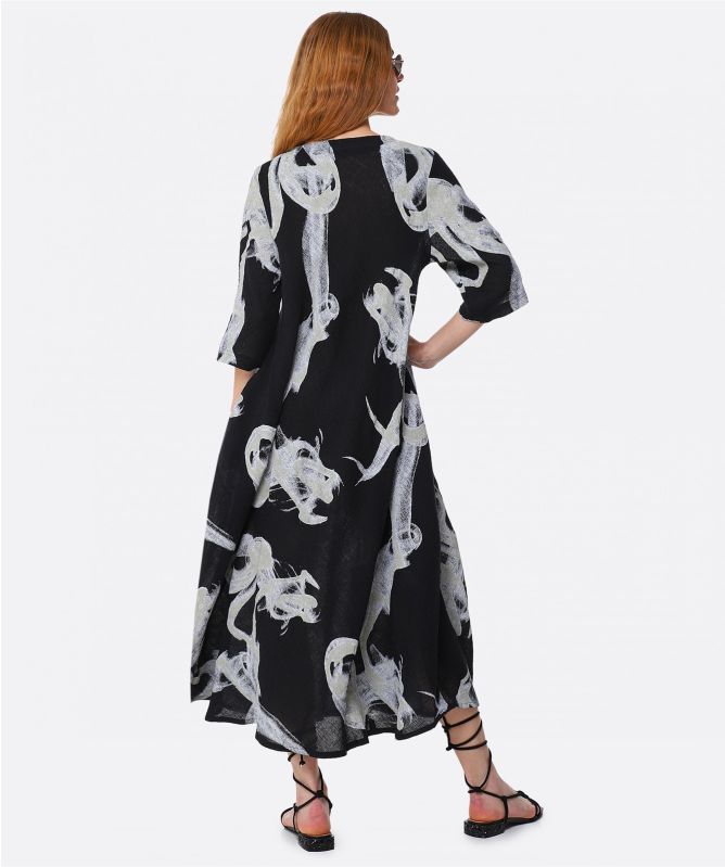 Ralston Black Zodia Linen Dress | Jules B Ralston Black Zodia Linen Dress | Jules B