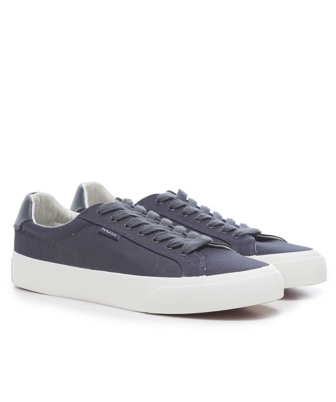 Paul Smith Navy Amos Canvas Trainers