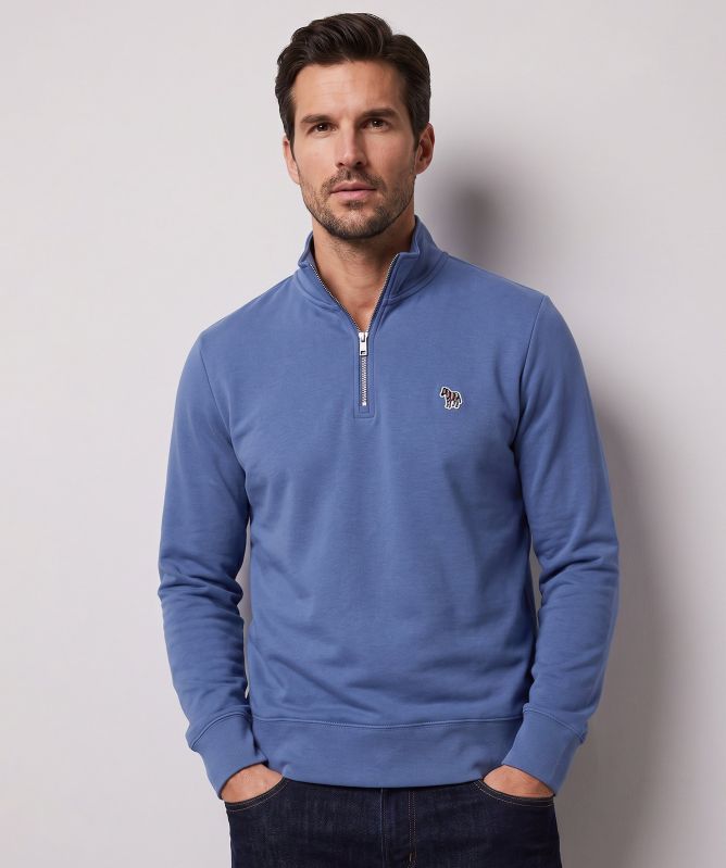 Paul Smith Half Zip Zebra Sweatshirt