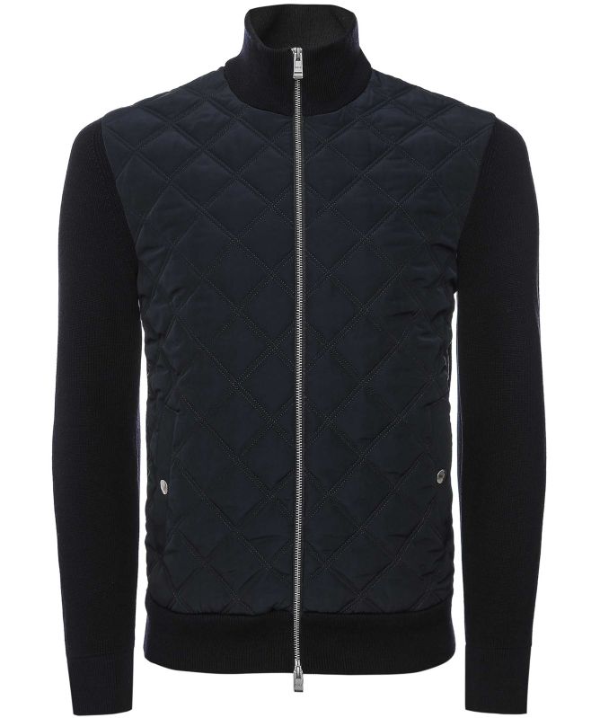 BOSS Quilted Front Zip Jacket